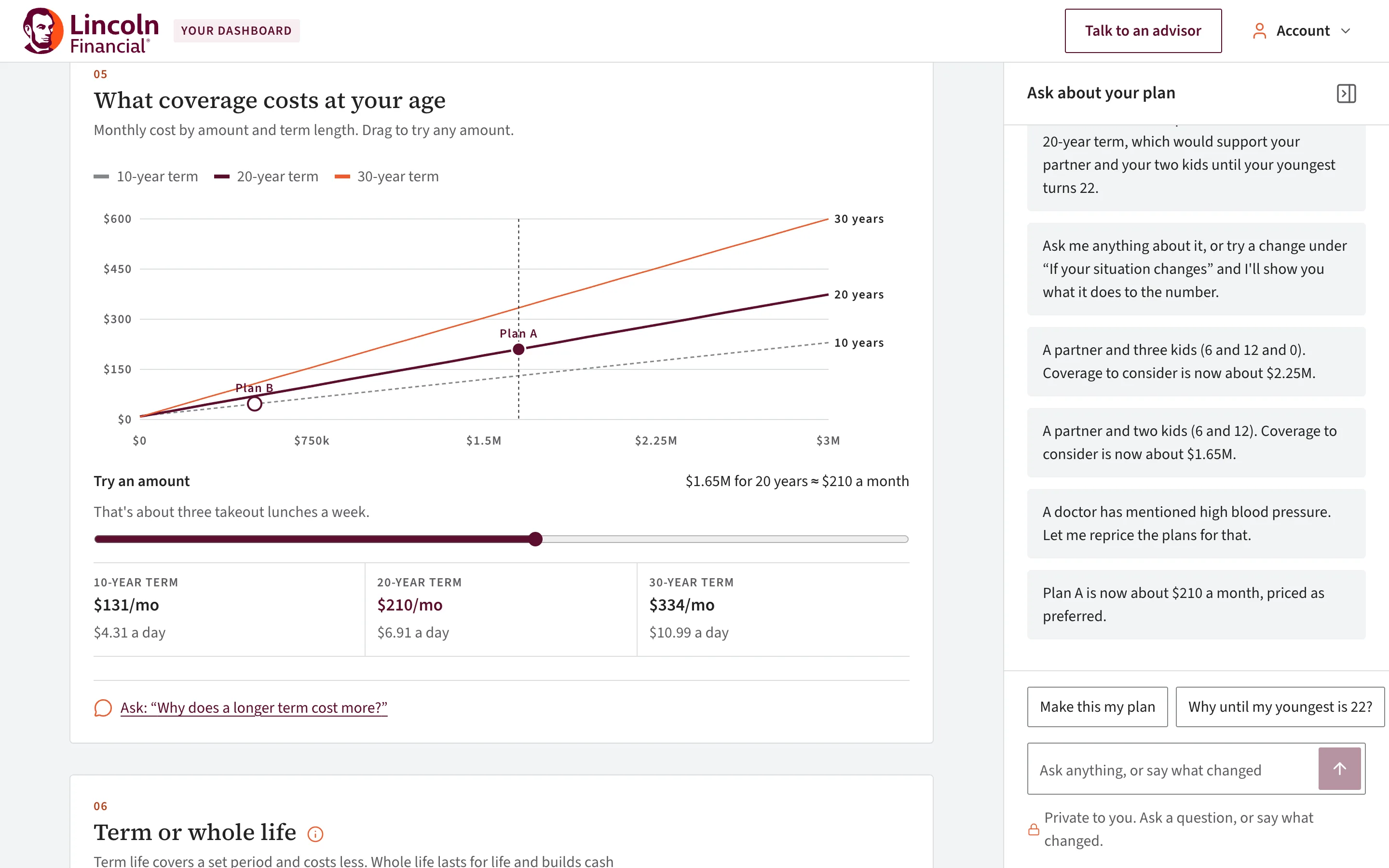 Health changes reprice through the model
